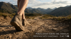 Perjalanan seribu mil dimulai dengan satu langkah, seni menghargai proses dalam meraih impian