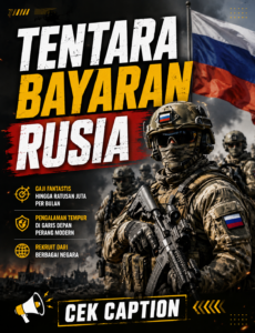 Bonus pendaftaran awal tentara bayaran Rusia Rp600 juta?